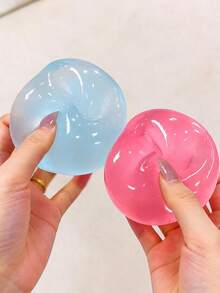 Crystal Ball Non-Rebound Stress Relief Squeeze Toy, Slow Rebound Squishy Ball, Highly Attractive Desktop Decor, Stress Relief Venting Tactile Toy, Fun Fidget Toy For Students And Adults, Creative Room Decoration Gift - Multicolor - View 3