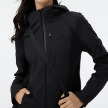 CAMEL CROWN Women's Softshell Jacket Waterproof Windproof Hooded Lightweight Outdoor Coat For Hiking Travel Climbing, Running & Daily Wear - Phantom Black - View 5