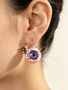 5/10 Random Acrylic Colored Eyeball Alloy Skull Set, Suitable For Home Decor Making, Necklace Bracelet Earring DIY Accessories, Bag Pendant, Micro Landscape Creative Decoration, Party Small Gift Handmade - Multicolor - View 8