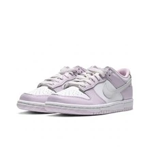 NikeDunk LOW BG GCEL GS Sepatu Sneaker Low-Top Gaya Kampus dengan Desain Nyaman, Warna Putih/Ungu, Unisex - Mauve Purple - View 3