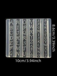 1pc Vintage Diamond Letter Pearl Musical Note Bow DIY Nail Art 3D Wearable Nail Decoration Silicone Mold - Clear - View 13