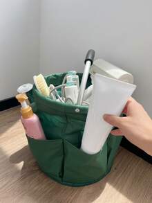 Giỏ lưu trữ gấp gọn có tay cầm và nhiều ngăn - di động, phù hợp cho dã ngoại, giặt ủi, đồ vệ sinh cá nhân, đồ cắm trại, túi du lịch, giỏ vải đa năng, dùng cho gia đình, ngoài trời, sắp xếp đồ đạc, lưu trữ trên kệ - Nhiều kiểu dáng và màu sắc - Xem 4