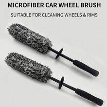 Long Handle Car Wash & Maintenance Tool: Soft Bristle Wheel Brush And Car Cleaning Accessories - Long-handle Soft Brush - View 4
