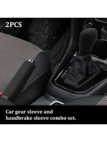 Silicone Gear Shift Knob Cover, Anti-Slip Manual 6-Speed Gear Lever Handle, Car Interior Protection Accessory - A - View 9