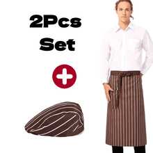 2pcs Half Apron & Chef Hat Set, Apron + Chef Hat Set, Tie-Up Chef Hat & Apron - 2Pcs Set - View 17