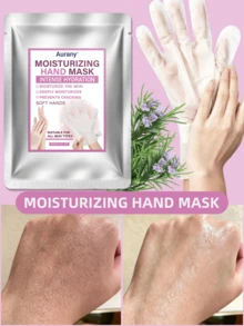 AURANY Masker Tangan 40g dengan Lidah Buaya, Minyak Pohon Teh & Minyak Jarak, Perawatan Pelembap & Hidrasi Mendalam untuk Tangan Kering dan Kasar, Perawatan Pengelupasan & Pelembutan, Membantu Mencegah Pecah-pecah, Spa Tangan Semalaman, Perawatan Tangan Musim Gugur/Dingin, Hadiah Kecantikan Halloween - 40G - View 1