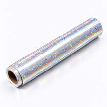 Holographic Sticker Paper, Transparent Holographic A4 Vinyl Laminate Film, Clear Overlay Lamination Sticker Paper Self Adhesive Waterproof, 21*200cm/400cm (Gem) - A - View 8