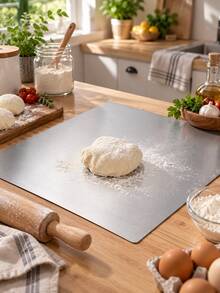 Heavy Duty Folded Edge Cutting Board - 1mm Thick Large Kitchen Cutting Board, Commercial Grade, Suitable For Meat, Vegetables, Bread - Easy To Store, Dishwasher - Suitable For Home And Professional Kitchen Use - Stainless Steel Texture Material - Multicolor - View 3