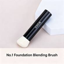 WOKO No.1 Foundation Blending Brush High-Performance Tapered Buffing Makeup Tool Densely Synthetic Bristles Professional Face Blending Brush - Black - View 12