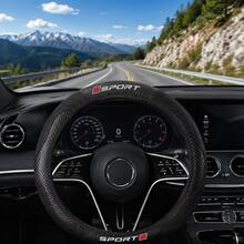 Universal Car Steering Wheel Cover 15 Inch Carbon Fiber Texture & PU Leather Non-Slip Breathable Comfortable Grip Heat & Cold Resistant Easy Installation All Season Car SUV Truck Interior Accessory - Multicolor - View 6