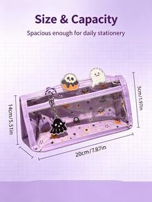 4pcs Halloween Ghost Transparent Pencil Pouch Set - Sets - View 2