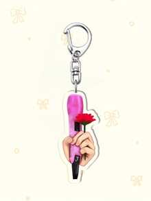 1/7Pcs Acrylic Cartoon Concert Mic Keychain - Perfect Gift For ARMY, K-Pop Fans, Bag Charm, Phone Accessory, Back To School, Concert Keepsake. Ideal For Boyfriends, Girlfriends, Family Members, Teachers, ARMY-Themed Cell Phone Decorations - YSK020 - View 11
