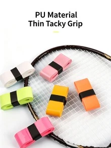 6pcs Random Color Badminton Grip Tape Set, Sweat-Absorbent With Adhesive Coating, Suitable For Badminton Racket, Fishing Rod, Tennis Racket, Flat Grip Tape - Multicolor - View 4
