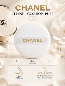 Chanel Cushion Puff, 5.2cm, 1PC/3PCS/5PCS, Soft And Skin-Friendly, Suitable For Dry And Wet Use, Ideal For Applying Cushion Foundation - Powder Puff - View 5