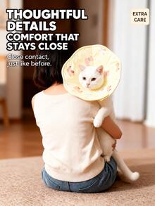 Elizabeth Collar Deep Pet Head Collar Cat Post-Surgery Anti-Scratch Bite Shame Collar Dog Anti-Licking Tool - Multicolor - View 2