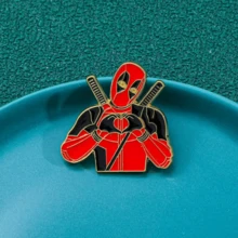 FIFA FIFA 1pc Fashionable Cartoon Funny Deadpool Enamel Pin, Backpack & Clothing Accessory, Metal Badge Jewelry, Gift For Friends - View 7