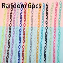 6/12/24pcs Multi-Color Fashion Acrylic Chain Accessories, Suitable For DIY Necklaces, Bracelets, Glasses, Masks, Chain Bags And Pendants - Multicolor - View 11