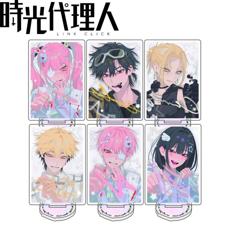 Anime Link Click Youran Holiday Series Acrylic Stand Keychain Peripherals Collection Desktop Ornament Cute Fans Birthday Gift - Multicolor - View 1