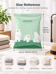 3pcs 2026 Vacuum Storage Bags, No Pump Required, 3D Roll-Up Vacuum Seal Bags, 80% Compression Rate, Extra Large Capacity, Upgraded Compression Storage Bags For Bedding, Clothes, Blankets, Oversized Bedding, Travel Packing Cubes - Multicolor - View 9
