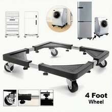 Adjustable Refrigerator Washing Machine Mobile Stand With Wheels - Heavy-Duty Telescopic Riser Base, Movable Pedestal For Washing Machine, Suitable For Home, Rental, Moving Scenarios, Compatible With Refrigerator, Washing Machine, Dryer - Multicolor - View 10
