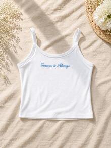 Personalized Mrs Tank Top, Custom Embroidered Bride Shirt, Wedding Party Outfit, Bridal Shower Gift, Cotton Spaghetti Strap Top - Multicolor - View 6