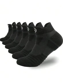 Cushioned Sports Short Socks, Breathable Moisture-Wicking, Anti-Slip Arch Support, Running Training Fitness Sports Socks - Multicolor - View 3