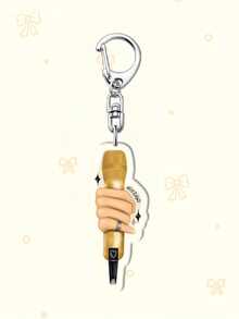 1/7Pcs Acrylic Cartoon Concert Mic Keychain - Perfect Gift For ARMY, K-Pop Fans, Bag Charm, Phone Accessory, Back To School, Concert Keepsake. Ideal For Boyfriends, Girlfriends, Family Members, Teachers, ARMY-Themed Cell Phone Decorations - YSK020 - View 14