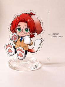 1pc 4-Style Phantom Busters Chibi Anime Acrylic Standee, Desk Decor & Collector's Item For Anime Fans, Birthday Gift, Display Stand Model Ornament, Cosplay Peripheral Desktop Decoration - Multicolor - View 5