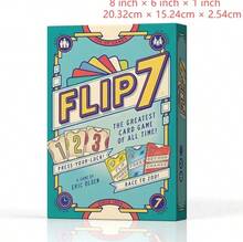 Hasbro Flip 7 adalah permainan kartu papan yang cocok untuk acara kumpul keluarga dan permainan meja santai. Ini adalah permainan kartu interaktif antara orang tua dan anak yang cocok untuk 3 pemain atau lebih. - Perak - View 7