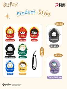 Harry Potter Bag Charm Keychain Baseball Cap Coin Purse Random 1pc Cartoon Mini Earphone Case Collectible Halloween Birthday Gift For Female Fans - Multicolor - View 5