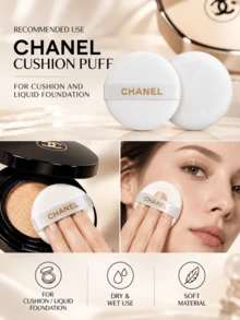 Chanel Cushion Puff, 5.2cm, 1PC/3PCS/5PCS, Soft And Skin-Friendly, Suitable For Dry And Wet Use, Ideal For Applying Cushion Foundation - Powder Puff - View 7