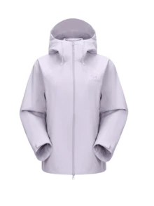 CAMEL CROWN Women's Single-Layer Outdoor Jacket, Comfortable, Water-Repellent, And Lightweight Hiking Mountaineering Jacket - Light Gray Purple - View 7