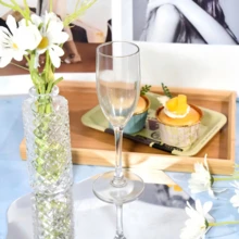 12 Clear Champagne Flutes, 5oz, Unbreakable Classic Cocktail Glasses, Reusable Vintage Style Drinking Cups, Suitable For Weddings, Christmas, Large Parties And Gatherings - View 7
