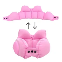 Portable Compressible Inflatable Neck Pillow, Travel Neck Support Pillow, Suitable For Airplane And Nap Inflatable Air Neck Rest - Multicolor - View 6