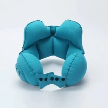 Portable Compressible Inflatable Neck Pillow, Travel Neck Support Pillow, Suitable For Airplane And Nap Inflatable Air Neck Rest - Multicolor - View 7