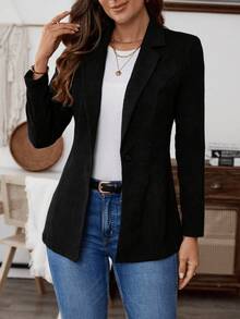 Women Blazers - Negro - View 4