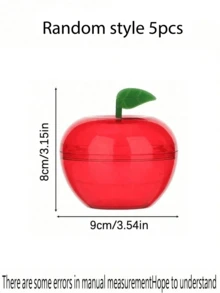 1/5/10pcs Large Capacity Red Apple Shaped Plastic Candy Boxes, Suitable For Graduation, Wedding, Birthday, Party And Other Occasions, Can Be Used As Teacher's Day, Back To School And Other Holiday Thank You Gifts - Multicolor - View 13