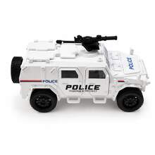 1 Piece (Bagged) Zinc Alloy Toy Vehicle Anti-Riot Police Armored Truck Style Toy, High-Quality Alloy Casting, Pull-Back Spring Function, Children's Toy. Suitable For Boys Over 3 Years Old, Gift. - Multicolor - View 5