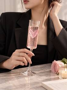 Victorian Style Pink Butterfly Crystal Embossed Champagne Flute. Ideal For Weddings, Parties, Family Gatherings And Gifts. - Multicolor - View 11