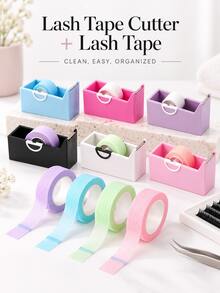 1pc Eyelash Tape Cutter, Eyelash Tape Dispenser, Professional Eyelash Extension Tape Holder, Eyelash Extension Tape Cutting Tool, Portable Eyelash Tape Storage Box, Suitable For Eyelash Extensions, Eyelash Technicians, Beauty Salons, Home Studios, Travel, Christmas Gift - Multicolor - View 1