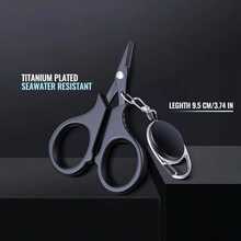 1 Set Titanium Coated Stainless Steel Fishing Scissors Pliers, Can Cut PE Braided Line, Carp Outdoor Fishing Accessory Tool - Multicolor - View 4