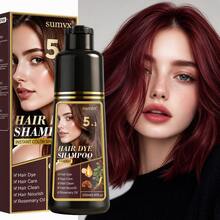 5-In-1 Ginseng & Reishi Mushroom Shampoo, Plant-Based Formula, Moisturizes Hair, Adds Shine, Quick Dyeing, Long-Lasting Color, Gentle & Non-Irritating, Suitable For All Hair Types - Multicolor - View 8