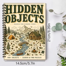 Wilderness Camping Treasure Hunt: 400+ Hidden Object Search & Color, Screen-Free Visual Puzzle Adult Stress Relief Gift, Halloween & Christmas Gift - HCYPSZ205-3 - View 8