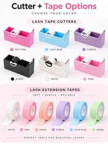 1pc Eyelash Tape Cutter, Eyelash Tape Dispenser, Professional Eyelash Extension Tape Holder, Eyelash Extension Tape Cutting Tool, Portable Eyelash Tape Storage Box, Suitable For Eyelash Extensions, Eyelash Technicians, Beauty Salons, Home Studios, Travel, Christmas Gift - Multicolor - View 10