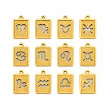 1pc New Simple Zodiac Pendant Fashion Gold Color Stainless Steel Chain Necklace For Men - Yellow Gold - View 4