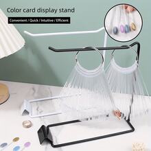 50PCS Nail Art Color Chart Display - Elegant Fan-Shaped Color Palette For Samples And Application, Transparent Design, Suitable For Salon And Home Use, Nail Studio Set - View 5