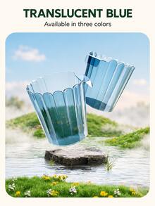 1pc Wall-Mounted Trash Can, 16 * 16.5cm Transparent Plastic Hanging Garbage Bin, Space-Saving Waste Container With Hook Design For Kitchen Cabinet, Bedroom, Office, Bathroom & Home Use - Multicolor - View 10