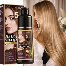 5-In-1 Ginseng & Reishi Mushroom Shampoo, Plant-Based Formula, Moisturizes Hair, Adds Shine, Quick Dyeing, Long-Lasting Color, Gentle & Non-Irritating, Suitable For All Hair Types - Multicolor - View 2