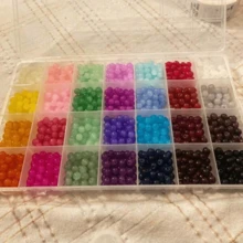 40/28 pcs Manik-manik Campuran Warna 6mm untuk Gelang, Kalung, Rantai Ponsel DIY, Kerajinan Tangan Kreatif, Aksesori Perhiasan Buatan Tangan Desain Unik - MultiWarna - View 15