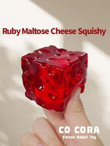 [Squishy] Glacier Giant Transparent Cheese Ruirui Squeeze Toy, Multi-Texture Soft Mochi Stress Relief Toy, Slow Rebound Pressure Relief Sensory Toy Decoration, Anxiety Relief Hand Fidget - Multicolor - View 28